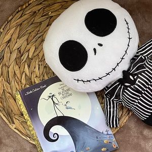 Jack Skeleton Plushie and Nightmare Before Christmas book